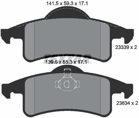 Brake Pad Set, disc brake 2333901