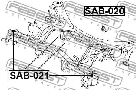 Bushing, axle beam SAB-021 - image 2