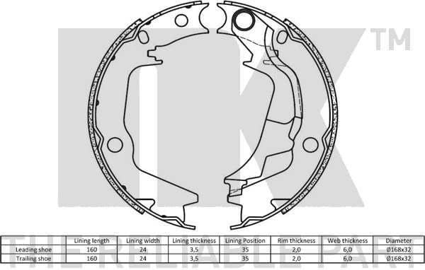 Brake Shoe Set 2734788 - image 2