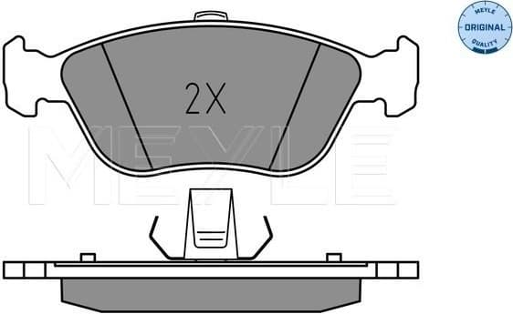 Brake Pad Set, disc brake MEYLE-ORIGINAL: True to OE. 025 214 9219