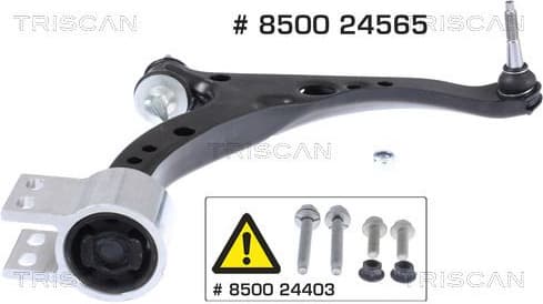 Control/Trailing Arm, wheel suspension 8500 24565