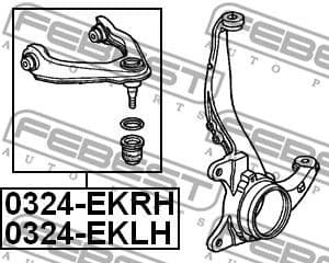 Control/Trailing Arm, wheel suspension 0324-EKRH