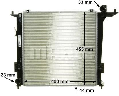 Radiator, engine cooling BEHR *** PREMIUM LINE *** CR 1368 000P