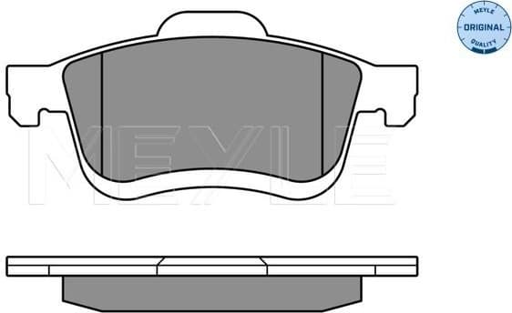 Brake Pad Set, disc brake MEYLE-ORIGINAL: True to OE. 025 247 2720/W