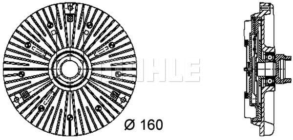 Clutch, radiator fan BEHR *** PREMIUM LINE *** CFC 48 000P - image 2