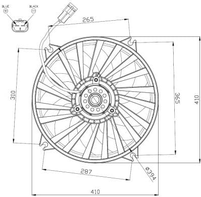 Fan, engine cooling 47962