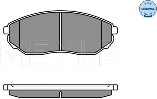 Brake Pad Set, disc brake MEYLE-ORIGINAL: True to OE. 025 240 9217/W