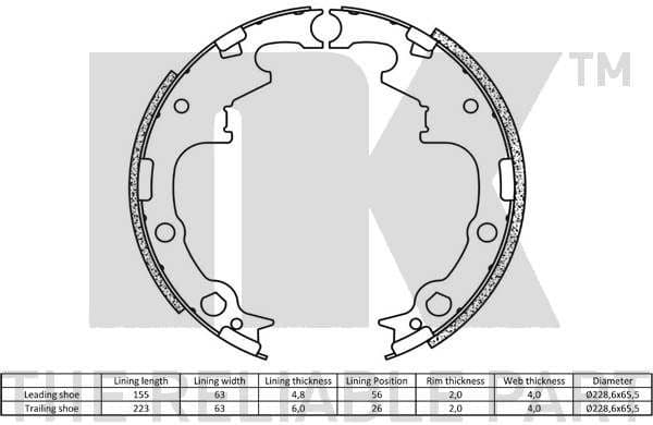 Brake Shoe Set 2793630 - image 2