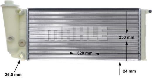 Radiator, engine cooling BEHR CR 617 000S - image 2