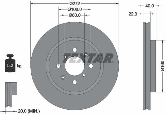 Brake Disc PRO 92278203