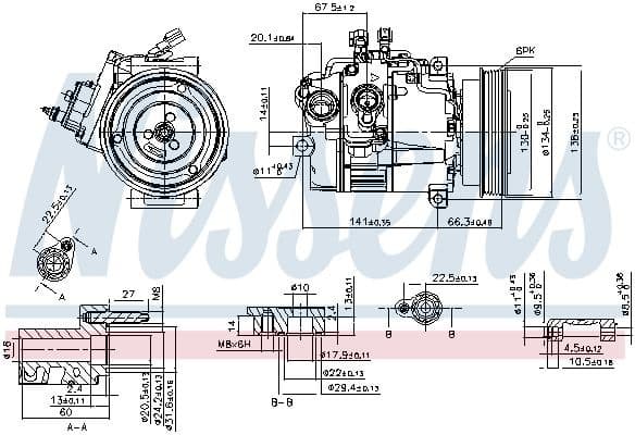 Compressor, air conditioning ** FIRST FIT ** 89462 - image 7