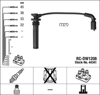 Ignition Cable Kit RC-DW1208