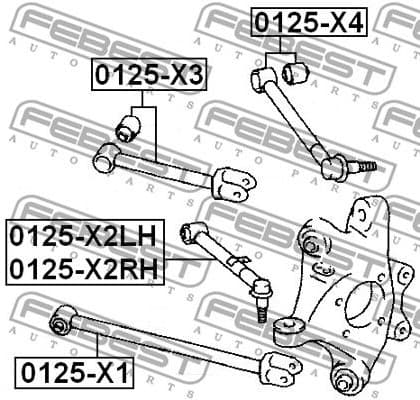 Control/Trailing Arm, wheel suspension 0125-X4 - image 2