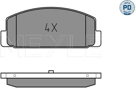 Brake Pad Set, disc brake MEYLE-PD: Advanced performance and design. 025 240 4514/PD