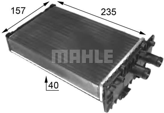 Heat Exchanger, interior heating BEHR AH 48 000S
