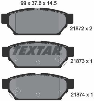 Brake Pad Set, disc brake 2187202
