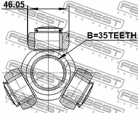 Spider Assembly, drive shaft 0416-CW5 - image 2