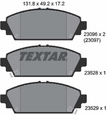 Brake Pad Set, disc brake 2309601