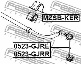 Link/Coupling Rod, stabiliser bar 0523-GJRL