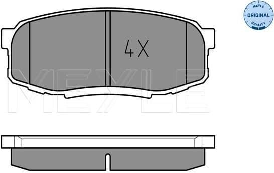 Brake Pad Set, disc brake MEYLE-ORIGINAL: True to OE. 025 246 5317