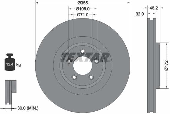 Brake Disc PRO+ 92186305