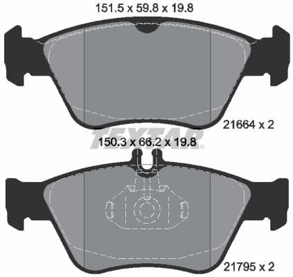 Brake Pad Set, disc brake Q+ 2166404
