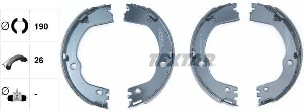 Brake Shoe Set, parking brake 91082500