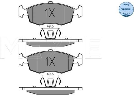 Brake Pad Set, disc brake MEYLE-ORIGINAL: True to OE. 025 253 2317