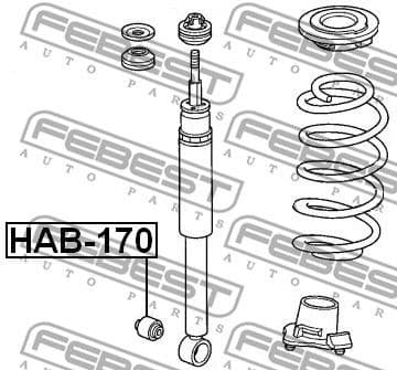 Bush, shock absorber HAB-170 - image 2