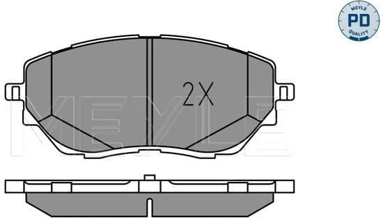 Brake Pad Set, disc brake MEYLE-PD: Advanced performance and design. 025 227 8218/PD