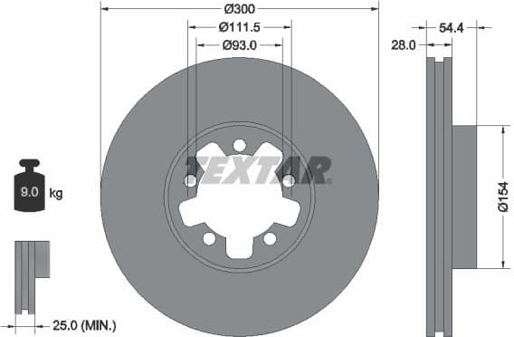 Brake Disc PRO 92151903