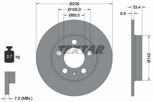 Brake Disc PRO 92105803