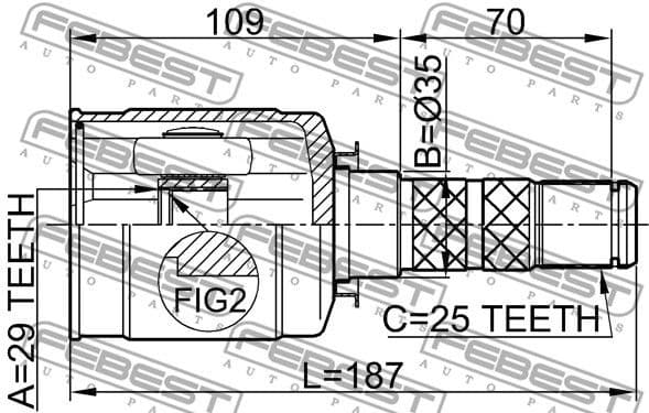 Joint Kit, drive shaft 0811-B9 - image 2
