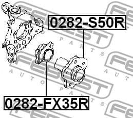Wheel Bearing Kit 0282-FX35R - image 2