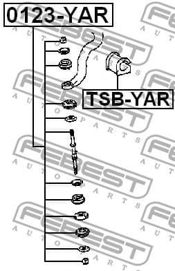 Mounting, stabiliser bar TSB-YAR - image 2