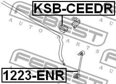 Mounting, stabiliser bar KSB-CEEDR - image 2