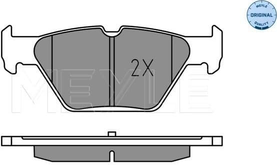 Brake Pad Set, disc brake MEYLE-ORIGINAL: True to OE. 025 221 5814 - image 2