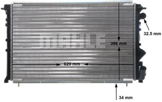 Radiator, engine cooling BEHR CR 452 000S - image 13