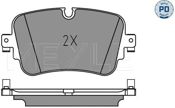 Brake Pad Set, disc brake MEYLE-PD: Advanced performance and design. 025 223 0717/PD - image 2