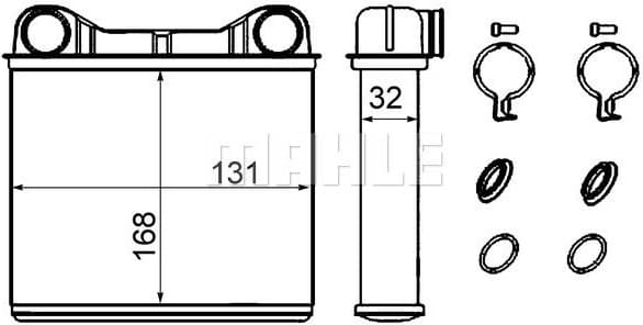 Heat Exchanger, interior heating BEHR AH 238 000S - image 2