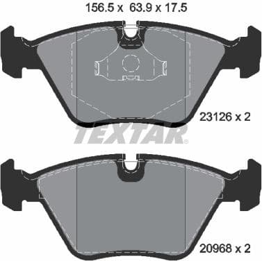Brake Pad Set, disc brake Q+ 2312601