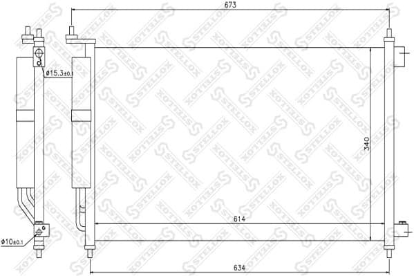 Condenser, air conditioning 10-45224-SX