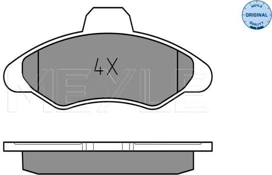 Brake Pad Set, disc brake MEYLE-ORIGINAL: True to OE. 025 211 7118
