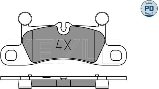 Brake Pad Set, disc brake MEYLE-PD: Advanced performance and design. 025 251 4316/PD