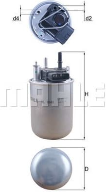 Filter diesel fuel KL1048