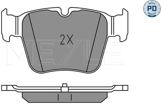 Brake Pad Set, disc brake MEYLE-PD: Advanced performance and design. 025 224 2316/PD - image 2