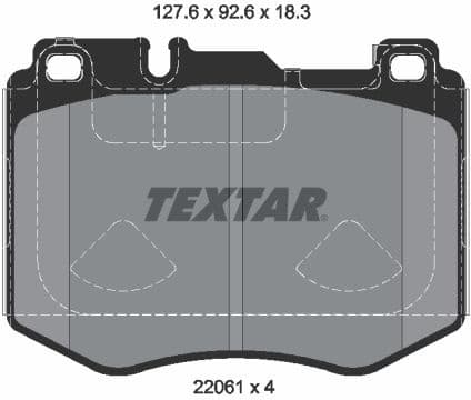 Brake Pad Set, disc brake Q+ 2206103