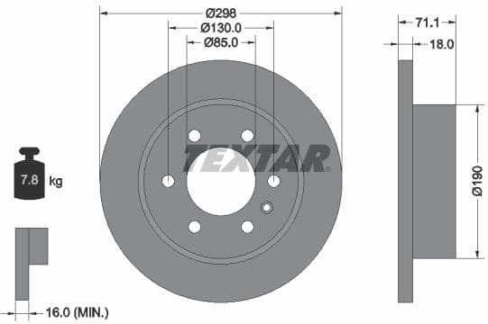 Brake Disc PRO 92301103