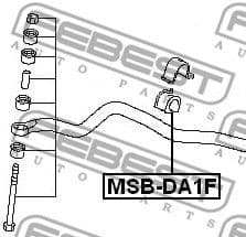 Mounting, stabiliser bar MSB-DA1F - image 2