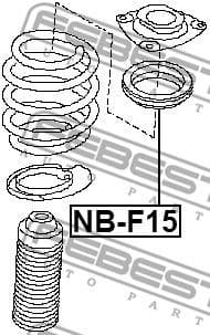 Rolling Bearing, suspension strut support mount NB-F15 - image 2